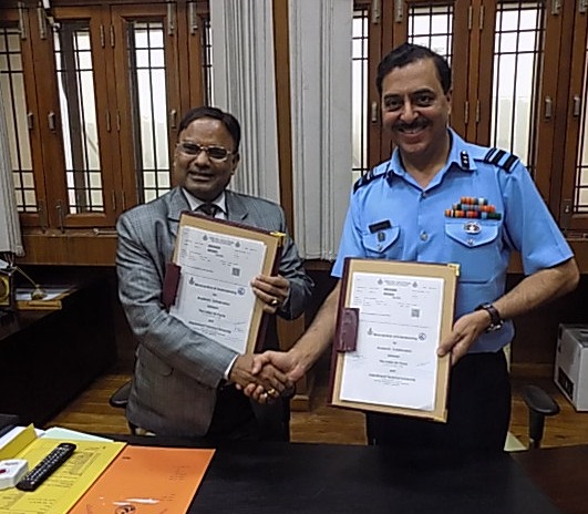 Image of MoU with Indian Air Force for Academic Collaboration