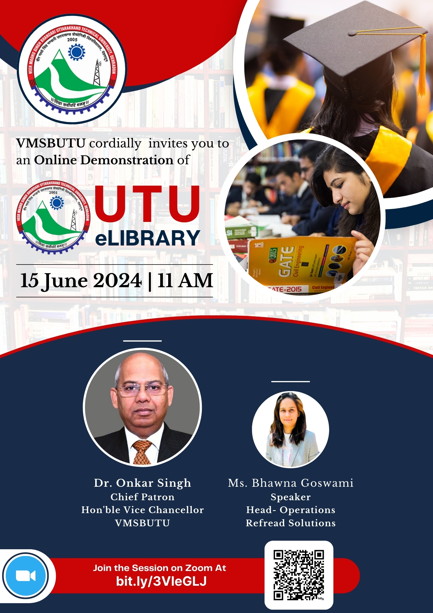 Online Demonstration of UTU eLIBRARY on 15th June 2024 at 11 am