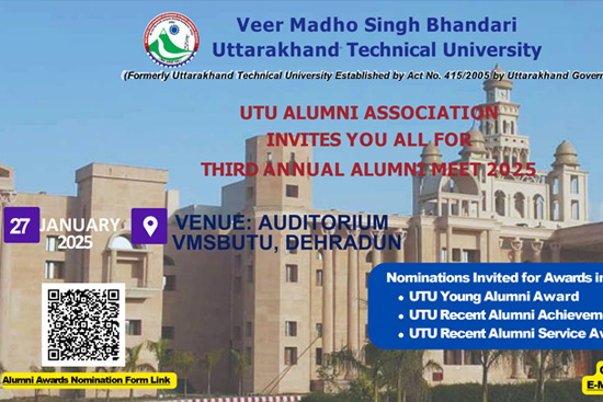 UTU Alumni Association Invites you all for Third Annual Alumni Meet 2025