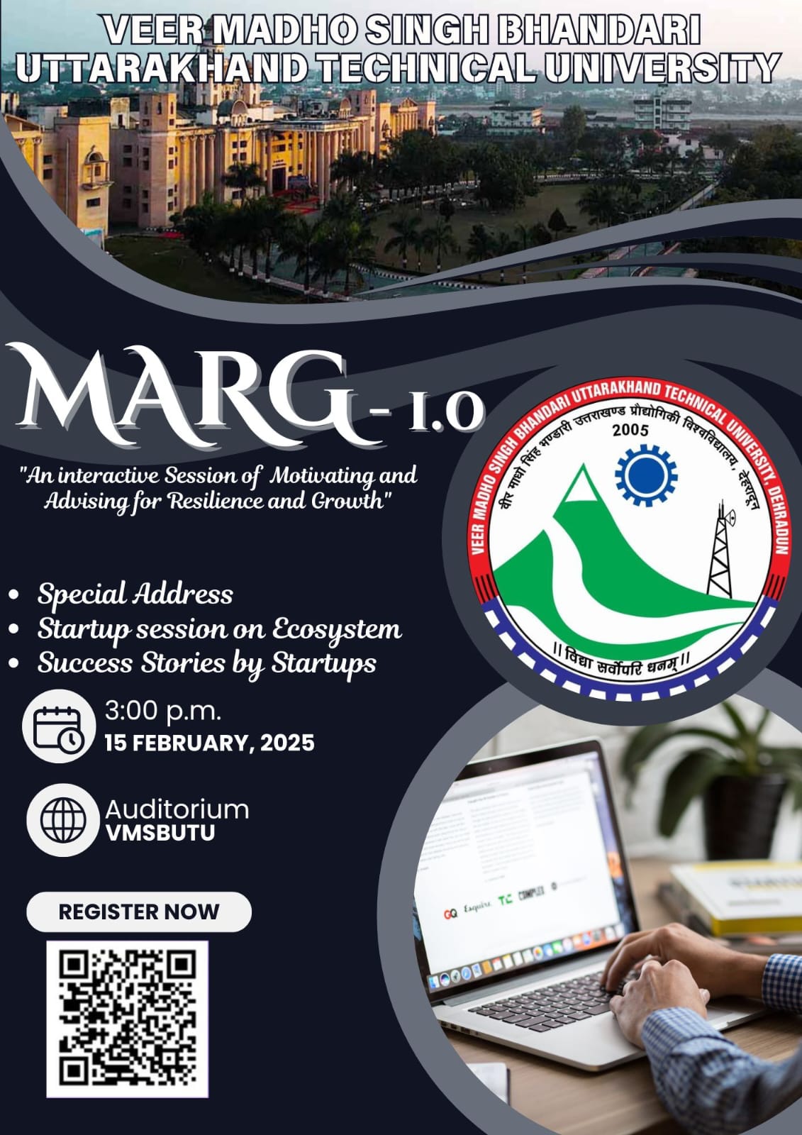 Marg 1.0 " An interactive session of motivating and advising for resilience and growth" 15th Feb 2025 at 3.00PM