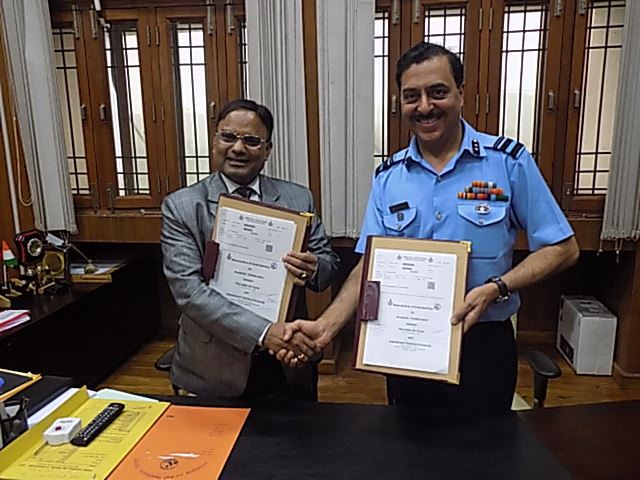 Image of MoU with Indian Air Force for Academic Collaboration की छवि