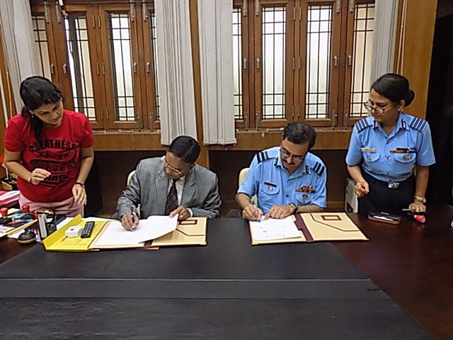 Image of MoU with Indian Air Force for Academic Collaboration की छवि