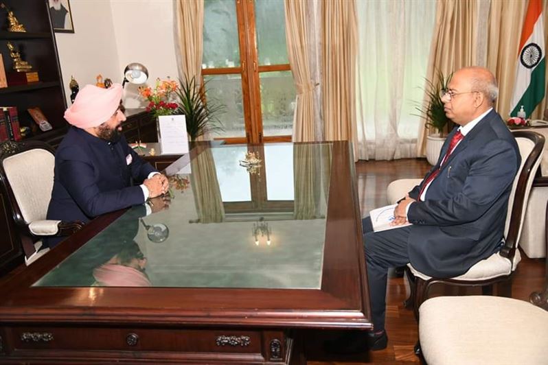 Image of Honble VC, VMSBUTU meets Honble Chancellor Sir on 18 July 2023