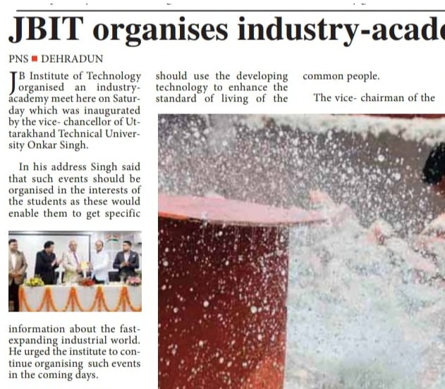Industry Academia Meet  at JBIT15th April 2023